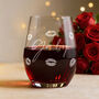 Personalised Stemless Glass Big Kisses Gift Box, thumbnail 2 of 8