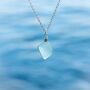 Cornish Sea Glass Pendant Aqua, thumbnail 4 of 8