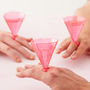 Pink Diamond Shaped Hen Party Shot Glasses, thumbnail 1 of 3
