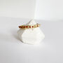 Garnet Angled 18k Gold Plated Vermeil Ring, thumbnail 4 of 6