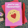Jammie Dodger 'You're My Favourite' Card, thumbnail 1 of 5