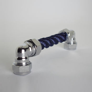 Chrome Rope Pull, Nautical Themed, 4 of 6
