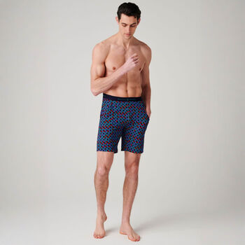 Men's 'Minimalist Geometric' Bamboo Short Pyjama Set, 4 of 7