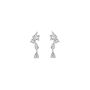 Bella Crystal Drop Stud Earrings, thumbnail 2 of 4
