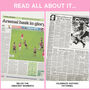 Arsenal Personalised Football Telegraph Book, thumbnail 8 of 11