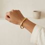 Square Gold Bangle Non Tarnish Waterproof, thumbnail 8 of 10