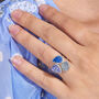 Tanzanite, Moonstone And Lapis Lazuli Gemstone Ring, thumbnail 2 of 7