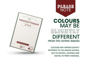 Personalised Santa Christmas Letter And Nice List Set, 7 of 8