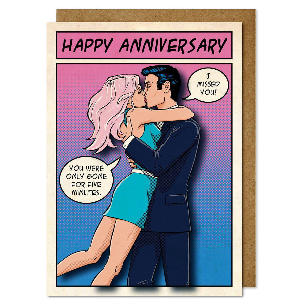 Handmade Kissing Couple Anniversary Card By Tache 8341