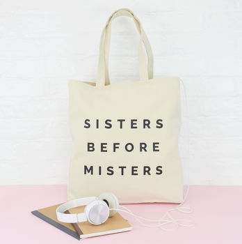 Sisters Before Misters Friendship Tote Bag, 10 of 12