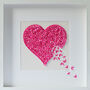 Handmade 3D Framed Shocking Pink Butterfly Heart, thumbnail 1 of 7