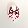 Traditional Japanese Mask Brooch Kabuki Mask Acrylic, thumbnail 6 of 6