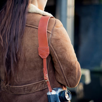 Personalised Retro Leather Camera Strap, 9 of 11