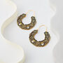 Vintage Boho Floral Hoop Earrings, thumbnail 6 of 6
