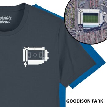 Any UK Football Stadium Aerial View Organic T Shirt, 4 of 12