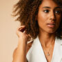Third Eye Chakra Sapphire Gold Vermeil Necklace, thumbnail 5 of 11
