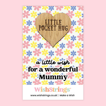 Little Wish For A Wonderful Mummy Pocket Hug, 2 of 4