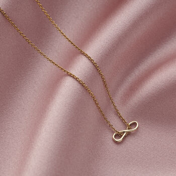 9ct Gold Infinity Necklace, 5 of 10