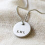 Men's Personalised Steel Disc Pendant Necklace, thumbnail 2 of 7