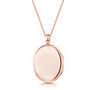 Large Personalised 18 K Rose Gold Plated Oval Locket, thumbnail 9 of 12