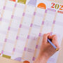 2026 Year Wall Planner | Geometric Citrus Splash, thumbnail 2 of 7