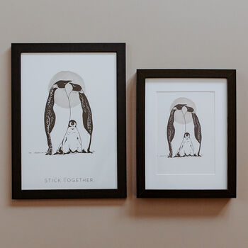 Penguins 'Stick Together' Print, 3 of 5