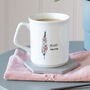 Personalised Watercolour Birth Flower Ceramic Tea Mug, thumbnail 1 of 7