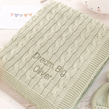 Personalised Luxury Baby Blanket – New Baby Gift Keepsake, 4 of 12