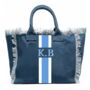 Personalised Annie Stripe Fringe Shoulder Tote Beach Bag, thumbnail 6 of 12