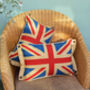 Vintage Union Jack Small Cushion, thumbnail 1 of 3
