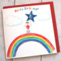 Personalised Birthday Age Rainbow Card, thumbnail 2 of 3
