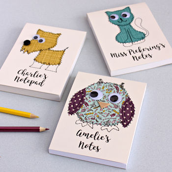 Personalised Animal Embroidered Notepad, 2 of 7