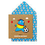 Handmade Birthday Football Monster Personalised Card, thumbnail 1 of 3