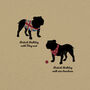 Personalised Print For One Or Two British Bulldogs, thumbnail 2 of 7