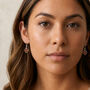 Sterling Silver Baltic Amber Paw Print Drop Earrings, thumbnail 3 of 4