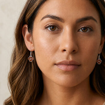 Sterling Silver Baltic Amber Paw Print Drop Earrings, 3 of 4