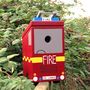 Personalised Fire Engine Bird Box, thumbnail 9 of 10