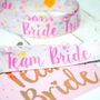 Rose Gold Team Bride Hen Party Vip Pass Lanyard Favours, thumbnail 11 of 12