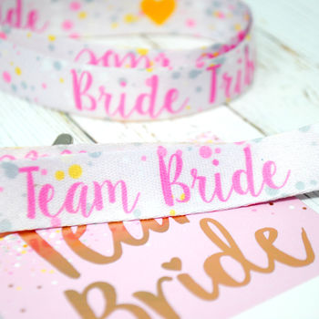 Rose Gold Team Bride Hen Party Vip Pass Lanyard Favours, 11 of 12