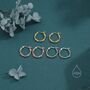 Sterling Silver Barbed Wire Hoops With Oxidised Finish, thumbnail 4 of 11