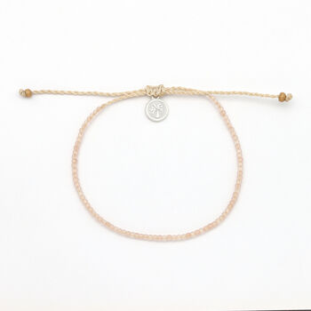 Ka'anapali Frosted Glass Beaded Anklet, 10 of 12