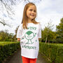 Twist And Sprout Girls' Christmas T Shirt, thumbnail 2 of 4