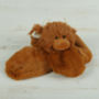 Scottish Highland Brown Cow Snuggly Soft Scarf, thumbnail 3 of 5