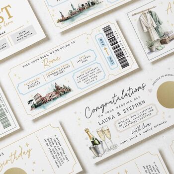 Personalised Boarding Pass Birthday Gift Voucher, 3 of 3