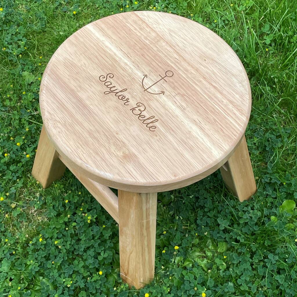 Personalised Children's Wooden Stool, 1 of 4
