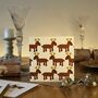 Reindeer Set Of Six Mixed Design Christmas Cards, thumbnail 7 of 10