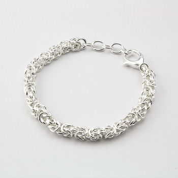 Sterling Silver Soft Circles Bracelet, 3 of 4