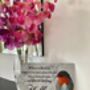 Robin Memorial Metal Sign Handmade Sympathy Gift Plaque, thumbnail 3 of 3