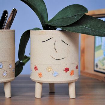 Personalised Ceramic Planter With Flower Print, 5 of 7