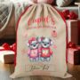 Personalised Valentine Animal Couple Love Heart Cupid Sack, thumbnail 4 of 12